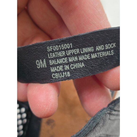 Sofft Milly Size 9M Black Leather Open Toe Perforated Block Heel Sandals Womens - Picture 5 of 7